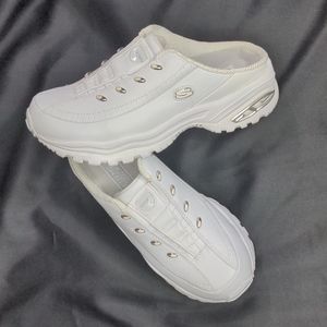 Skechers Sport Women's Blessful Me White/Silver Walking Shoes